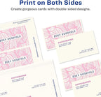 Avery Clean Edge Printable Business Cards with Sure Feed Technology, 2" x 3.5", Ivory, 200 Blank Cards for Inkjet Printers (08876)