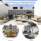 NicBex Room Divider 1 Panel Room Dividers with Flowers Pattern Design Partition Room Dividers and Metal Privacy Screens Wall Divider for Outdoor, Room Separation,48.31" W x 15.75" D x 70.75" H, Black