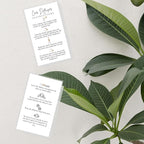 Car Diffuser Instruction Cards | Physical Printed 2" x 3.5" inches Business Card Size | Car Diffuser Supplies | White with Black Design