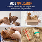 Honeycomb Packing Paper 12" x 150ft with Rope & 20 Fragile Stickers|Shipping & Moving Supplies|Small Business Packaging Supplies|Eco Friendly Bubble Wrap Packing Boxes for Moving Certified FSC C204227