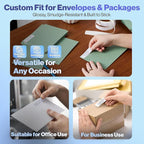 300 Personalized Address Labels - Glossy White Return Address Label 2.5" x 0.75'', Stylish Fonts for Envelopes & Packages, Customizable Labels for Home or Office Use