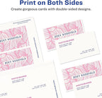 Avery Clean Edge Printable Business Cards with Sure Feed Technology, 2" x 3.5", White, 120 Blank Cards for Inkjet Printers (28877)
