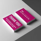 ITZAMNA Thank you for supporting small business cards Customer appreciation note cards Pink Script with Heart Pack of 100 HOTPINK