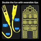 ARTISTRO 2 Yellow Liquid Chalk Markers - Erasable Chalk Pens with 6mm Reversible Tip for Blackboard, Chalkboard, Car Window, Glass - Ideal for China Markers, Restaurants & Bistro