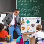 Chell 36" x 48" Large Trifold Poster Board, 2 Pack, White Corrugated Project Boards for Science Fair, School Projects, Event Displays and Business Presentations