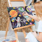 3 Pack Medium Trifold Poster Board 26" x 16" Tri Fold Poster Boards Black Corrugated Cardboard Project Boards for Presentations, School Projects, Science Fair, Exhibition Event Display