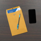 Quality Park 7 x 10 Clasp Envelopes, Clasp and Gummed Closures for Storing or Mailing, 28 lb Kraft Paper, 100 per Box (QUA37868)