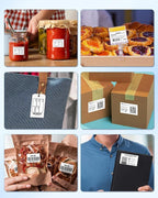 M100 Thermal Labels 1.18"X0.78" (30X20MM), Compatible with Label Maker Machine M100/ M110/ M150/ M220/ M250/ M108/ M221, Multi-Purpose Adhesive Thermal Labels, Black on White, 320 Labels/Roll