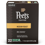Peet's Coffee K-Cup Coffee Pods for Keurig Brewers, Medium Roast, Pods, Big Bang, 22 Count (Pack of 2)