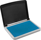 MaxMark Large Premium Sky Blue Ink Stamp Pad - 2-3/4" by 4-1/4" - Premium Quality Felt Pad