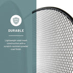 Safco Onyx Desk Organizer, 3 Vertical Compartments and 3 Trays, Office and Classroom Mailbox , Paper and Mail Sorter, Steel Mesh, Black