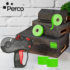 Perco Fluorescent Green Pricing Labels for Monarch 1136 Price Gun - 8 Rolls, 14,000 Pricemarking Labels