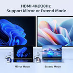 9-in-1 USB-C Docking Station - 4K HDMI, PD 100W, 3 Type A/C 3.0 5Gbps, 2 Type-A 2.0, SD/TF, Aluminum USB C Hub Compatible with MacBook, iPad, iPhone 16/15