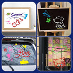 8 Pcs Liquid Chalk Markers - 7mm Assorted Colors, Washable Markers for Cars, Glass, Chalkboards, Posters, Business