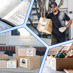 55 Pcs 4'' x 6'' Shipping Thermal Labels for Address, Barcodes, Small Business Labeling, Warehouse, Inventory - Thermal Label Compatible with Phomemo 241 BT, M421