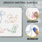 Large Dry Erase Calendar Whiteboard for Wall, Polegas 24" X 18" Magnetic White Board Calendar, Double Sided Whiteboard Calendars Dry Erase, Wall Hanging Monthly Board for Home School Office