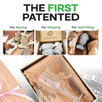 IDL Packaging 15.25" x 300' Refill Roll (Pack of 2) for MP-300W HexcelWrap Honeycomb Packing Paper Station, White - Natural Kraft Paper with Interlocking Slit Design for Shipping and Moving