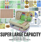 Large Capacity Pencil Case - Durable Zipper Aesthetic Pen Pouch, Big Storage Organizer for School, Office & Travel - Waterproof & Multi-Use (Purple)