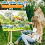 WinTS 6 Packs 36" x 48" Trifold Poster Board White TriFold Poster Boards Corrugated Presentation Board Large&Sturdy Foldable Poster Board for Presentations,School Projects,Science Fair