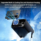 Hybrid 2.5/3.5" SATA HDD/SSD+3* M / B+M Key M.2 NVMe Enclosure with Cooling Fan and USB A/C 3.2 Gen 2 (10Gbps), Hard Drive Enclosure Support 46TB(22TB HDD+3*8TB 2230/2242/2260/2280/22110 SSDs)