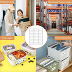 30-up 1" X 2-5/8" Address Mailing Labels for Laser and Inkjet Printers, 500 Sheets SKU Product Labels (75000 Labels)