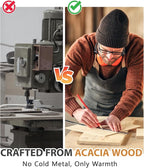 HULISEN Wooden Desk Organizer Tray with Pen Holder, Non-Slip Desk Tray and Pencil Holder Set with Felt Lined, Desktop Accessories for Home Office Workspace Organization