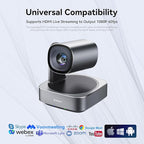 Tenveo VLoop 11X Optical Zoom PTZ Camera Conference Camera, USB3.0/HDMI FHD 1080P 60FPS, for Video Conferencing Live Streaming Church Services Worship Events Business Meeting, Red Dot Design Winner