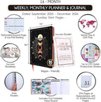 2025-2026 Planner Weekly and Monthly | 16-Month Life Planner to Increase Focus & Productivity | Reduce Overwhelm & Achieve Your Biggest Goals | Include Gift Box & Stickers | Sep 2025-Dec 2026