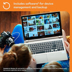 WD 2TB My Passport Portable Hard Drive, Works with USB-C and USB-A, Windows PC, Mac, Chromebook, Gaming Consoles, and Mobile Devices, Backup Software and Password Protection - WDBWML0020BGY-WESN