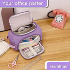 Large Pencil Pouch,Pencil Case Aesthetic,Zipper Pencil Box For Girls Back To School Supplies Emergency Bag Makeup Bag (Purple)