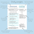 Pland Studio All-In-One 90 Day Goal Planner, Quarterly Planner, Guided Journal with Prompts, Daily Journal Notebook and Hourly Planner! Fitness, Self Care Wellness, Productivity, Mental Health, ADHD, Gratitude Journal