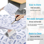 24 Pack Printing Privacy Floders for Student Desks - Durable Plastic Erasable - Testing Dividers for Classroom - Easy Clean Privacy Shields for Student - Includes Extra Labels White