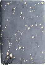 BLBMH A5 Book Covers for Paperbacks Book Cover for Privacy Fit for 5.5x8.3 inch Adjustable Book Sleeve Cover for Women Over 15 Diary Softcover Protector for Notebook - Velvet Grey