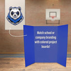 Flipside Products 36” x 48” Foam Project Boards for Presentations, Science Fair, School Projects, Event Displays and Trifold Picture Board - Blue - 10 Pack