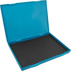 MaxMark Extra Large Black Ink Stamp Pad - 8.25" x 11.5" - Industrial Felt Pad - Black Color