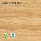 FLEXISPOT E6 Essential 3 Stages Dual Motor Electric Standing Desk 55x28 Inch Whole-Piece Board Height Adjustable Electric Sit Stand Desk(Black Frame + Maple Desktop, 2 Packages)