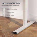 FLEXISPOT E6 Essential 3 Stages Dual Motor Electric Standing Desk 55x28 Inch Whole-Piece Board Height Adjustable Electric Sit Stand Desk(White Frame + White Desktop, 2 Packages)