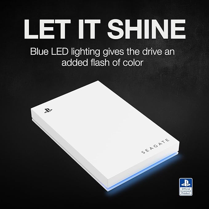 Seagate Game Drive for PlayStation® Consoles 2 TB External Hard Drive - USB 3.2 Gen 1, Officially-Licensed (STLV2000101)