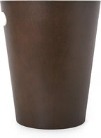 Umbra Woodrow, 2 Gallon Modern Wooden Trash Can Wastebasket or Recycling Bin for Home or Office, Espresso
