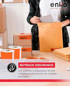 enKo [6 Rolls, 1800 Direct Thermal Labels] Orange Colored Compatible for Dymo 30256 Label (2-5/16 x 4") Use with Dymo, Rollo Thermal Printer as Shipping & Mailing Labels