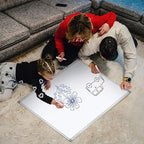 H-Qprobd 4' x 4' (2 Pack) Dry Erase Board for Wall Magnetic Presentation Whiteboard with Long Pen Tray, Wall-Mounted White Boards for Home, Office & School