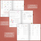 Legend Planner PRO Premium – Large Undated Weekly, Monthly & Budget Planner with Habit Tracker – Life Organizer for Time & Task Management, Goal Setting & Productivity – A4 size (Wine Red)