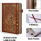 TIEFOSSI Bullet Dotted Journal Notebook, 160gsm 256 Numbered Thick Paper, A5 Hardcover Dotted Grid Diary for Women Men Work Writing, Bullet Dot Journaling, Drawing, 5.8 x 8.3 in