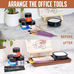 Demigo Acacia Wood Valet Tray & Catchall (11.9x6x1 inch) - Wooden Desk Organizer for Office Supplies, Keys, Wallet & Mail - Entryway & Nightstand Decor