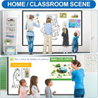 H-Qprobd Large White Board Dry Erase Board for Wall 72"X40" Magnetic Whiteboard with Long Pen Tray, Presentation Dry Erase Boards for Office, Classroom, School, Home