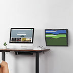 Kuntine.B Wall File Organizer Office Hanging Magazine Holder Wall File Organizer for Office Home (Black, 3 Tier & Hangers)