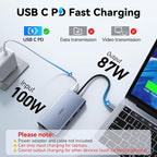 USB C Docking Station Dual Monitor Adapter for Dell HP, Laptop Docking Station 3 Monitors Quad Display USB C Hub Dongle to 4K HDMI+DP+VGA,3 USB2.0,100W PD,8 in 1 Thunderbolt Dock for Lenovo,Surface