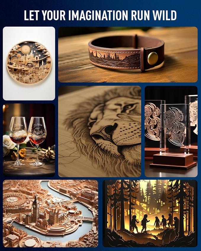 OMTech 150W CO2 Laser Engraver | 63" x 40" Cutting & Engraving Machine with Autofocus, Autolift & 3-Way Air Assist| Ideal for Wood, Glass & Acrylic