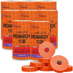 Perco Sale Pricing Labels for Monarch 1136 Price Gun – Case of 8 Sleeves, 112,000 Pricemarking Labels Value Pack