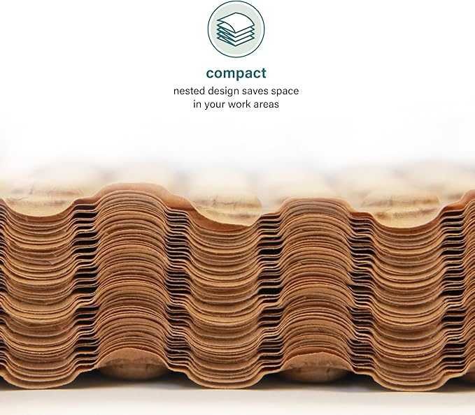 Elementree Paper Bubble Wrap Sheets for Packing, Moving, & Shipping - 12" x 12" x 250' - Eco-Friendly Kraft Bubble Paper - Recyclable Cushioning Wrap - Made in the USA (01913)